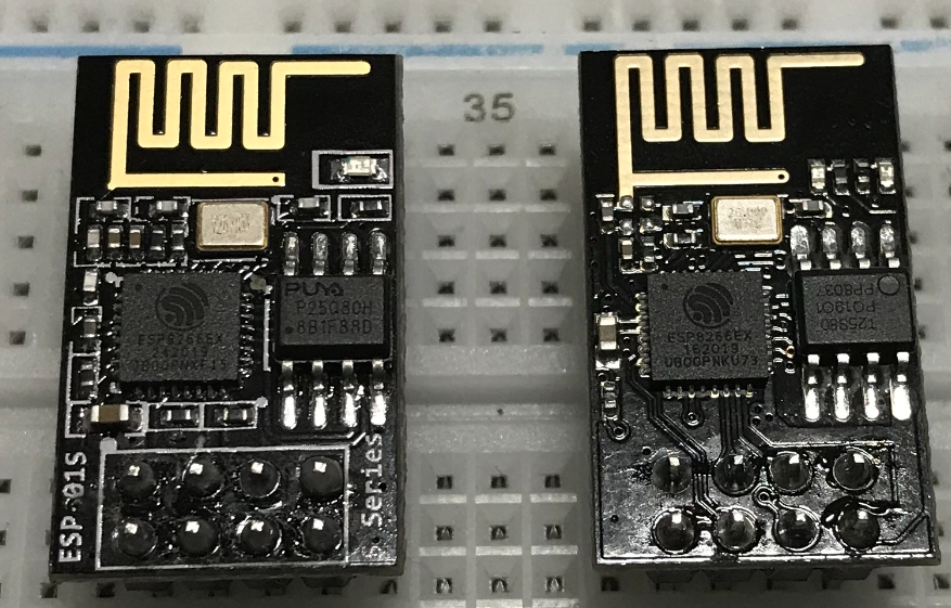 Comparing ESP-01 and ESP-01S